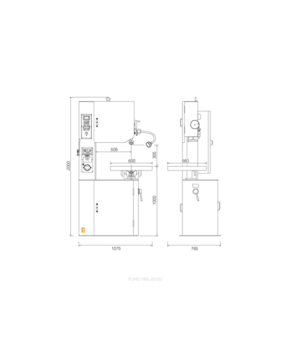 NEW 20" Vertical Bandsaw - Inverter | 2HP：圖片 2