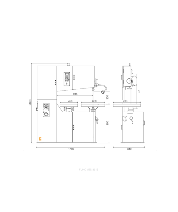 NEW 36" Vertical Bandsaw - Inverter | High Performance：圖片 3